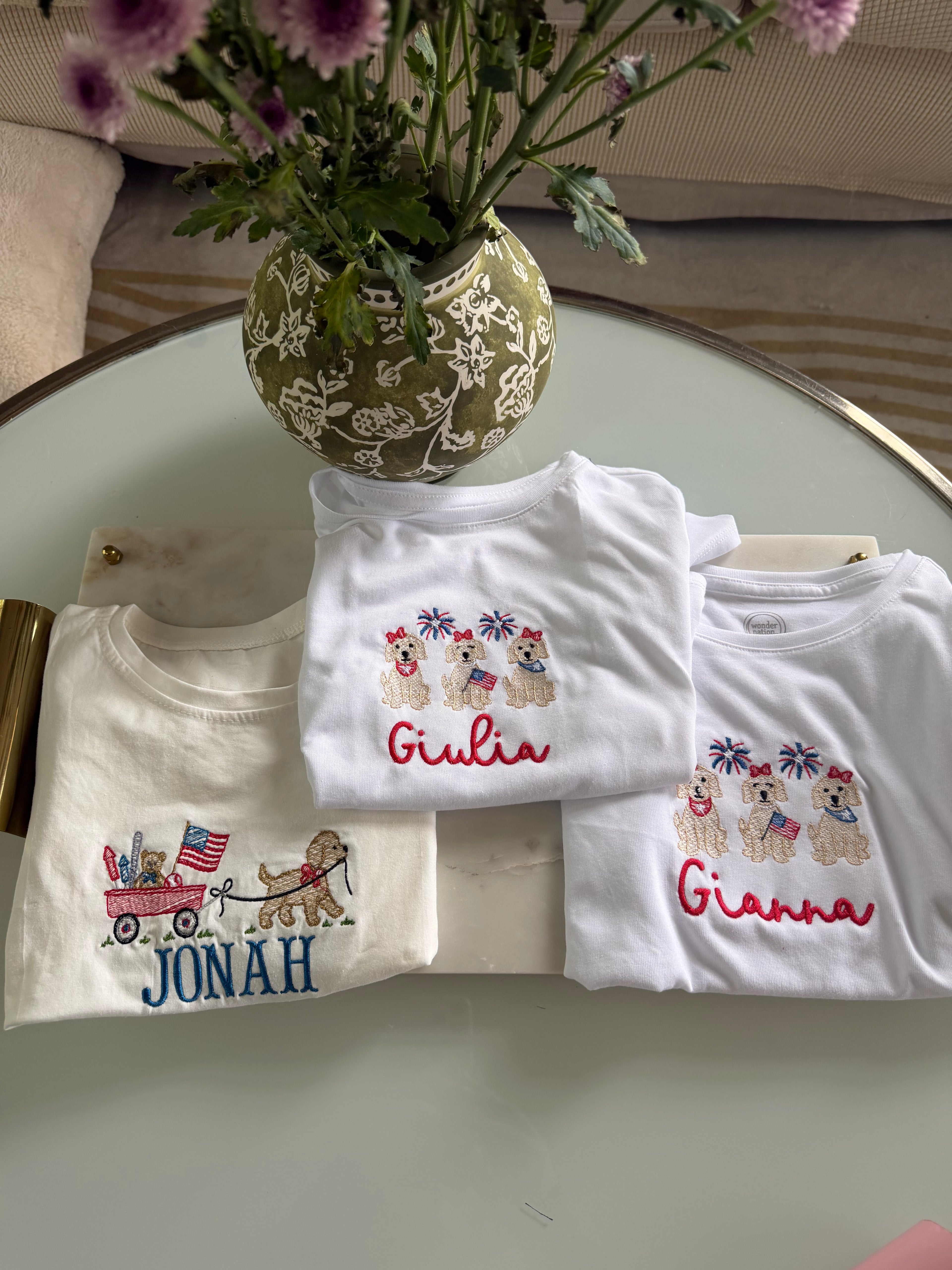 Custom Embroidered Holiday TShirts