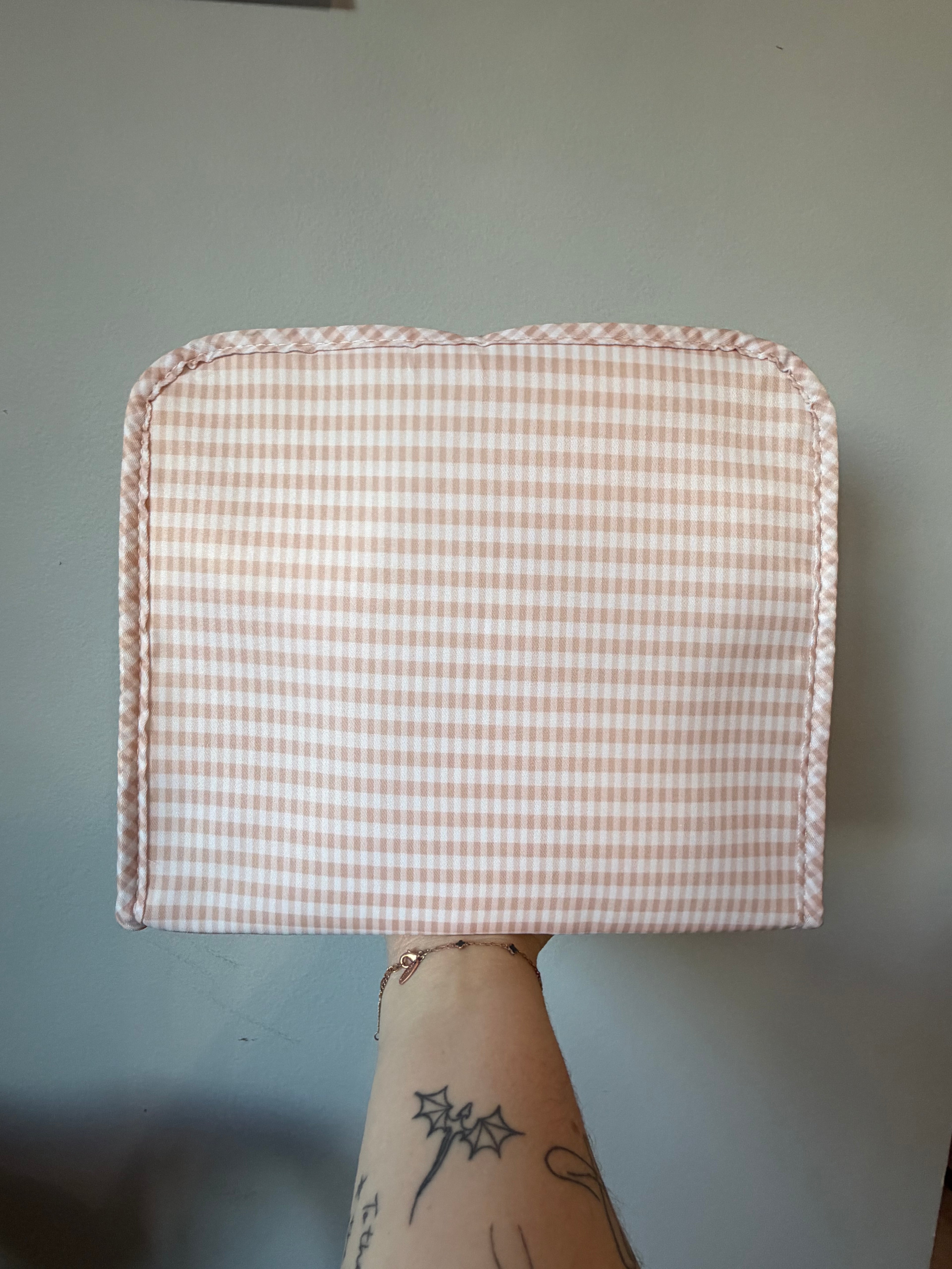 Petal & Gingham Zipper Pouch