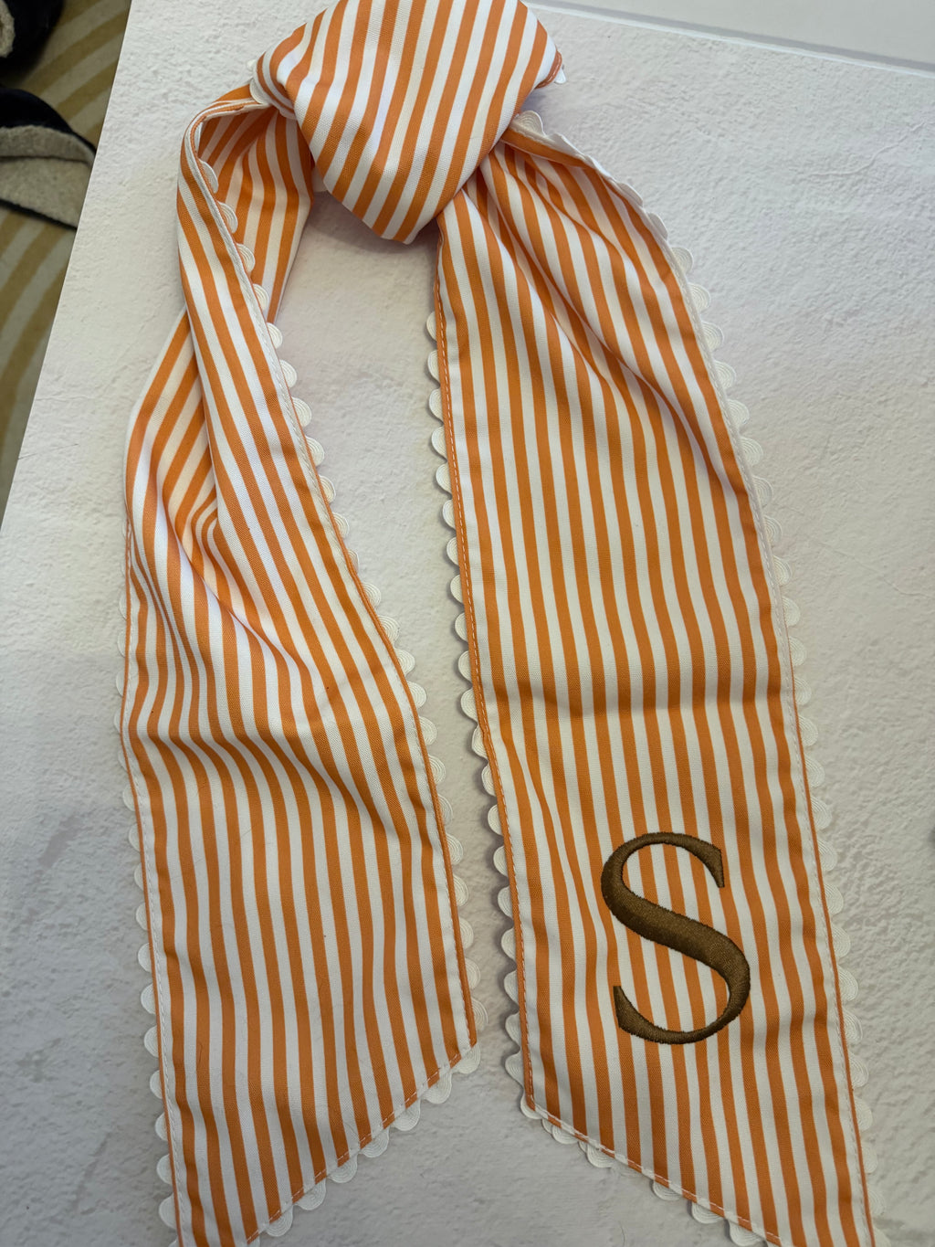 Fall sash - orange striped