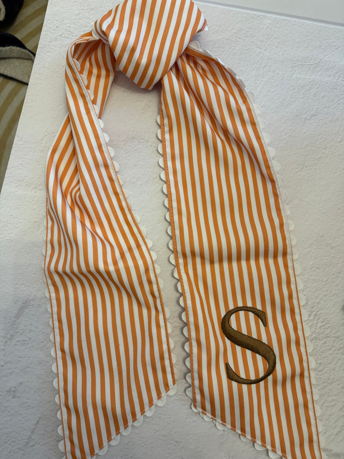 Fall sash - orange striped