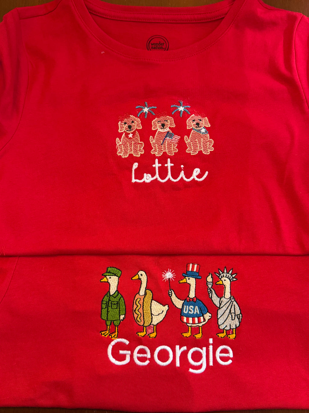 Custom Embroidered Holiday TShirts