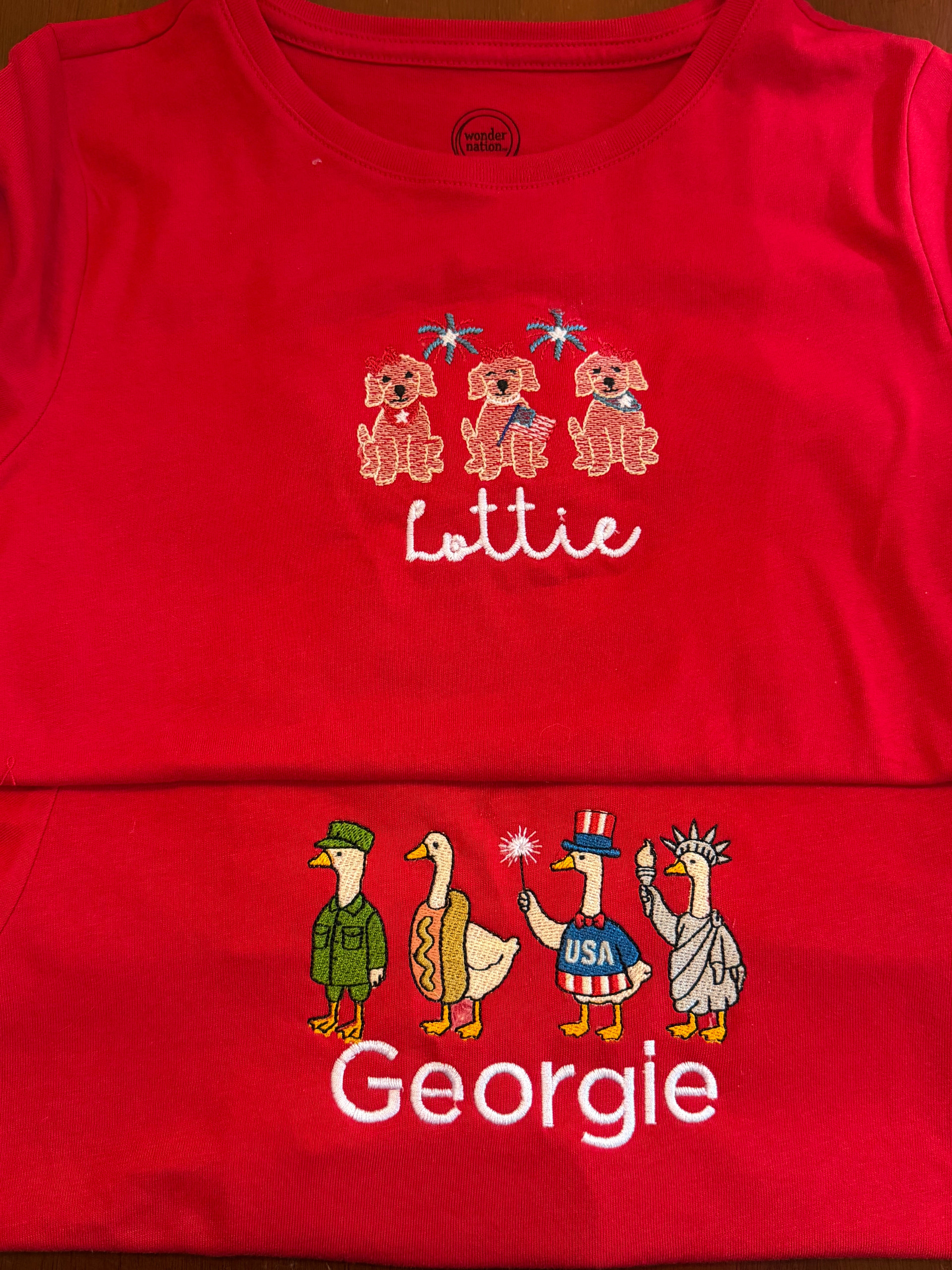 Custom Embroidered Holiday TShirts