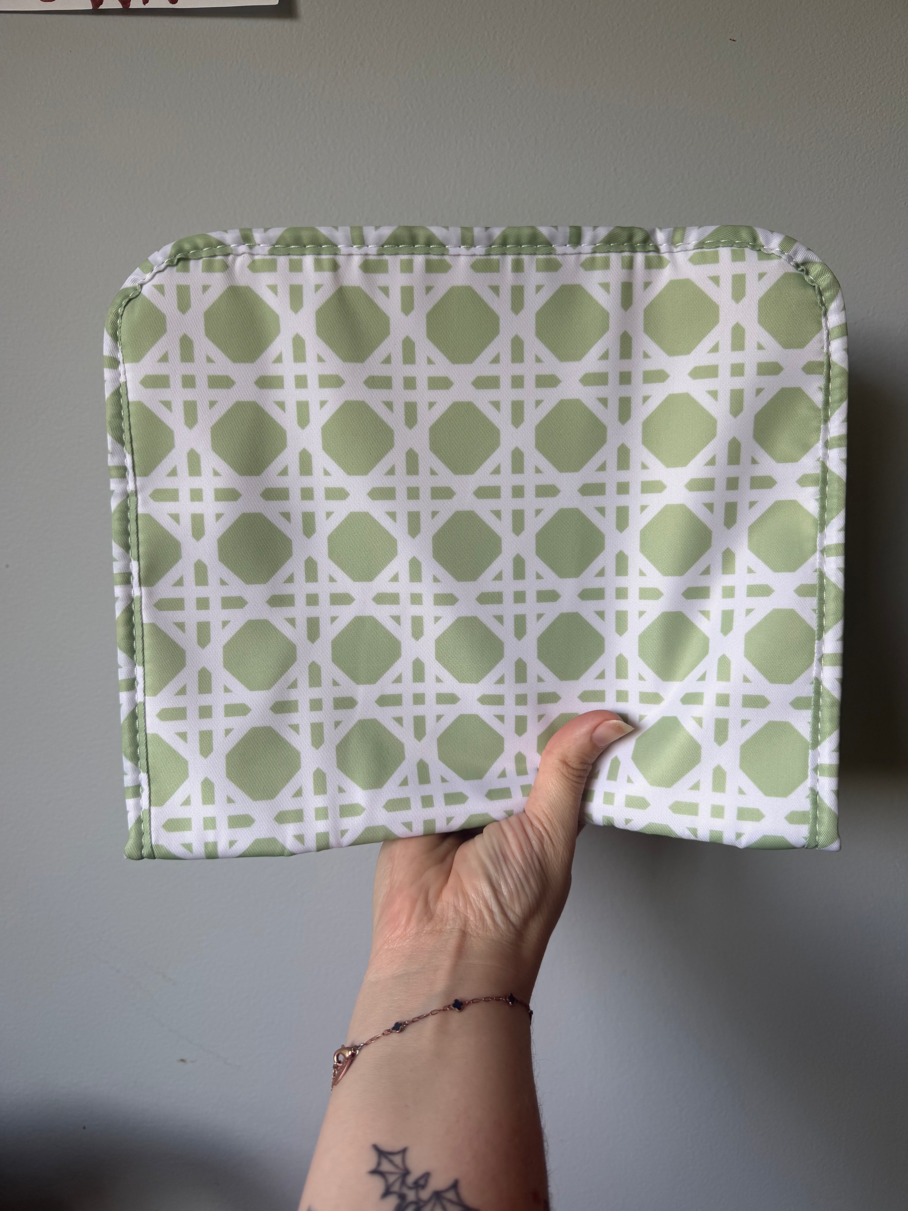 Petal & Gingham Zipper Pouch