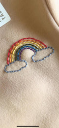 Children's Hand Embroidered Rainbow Sweatshirt